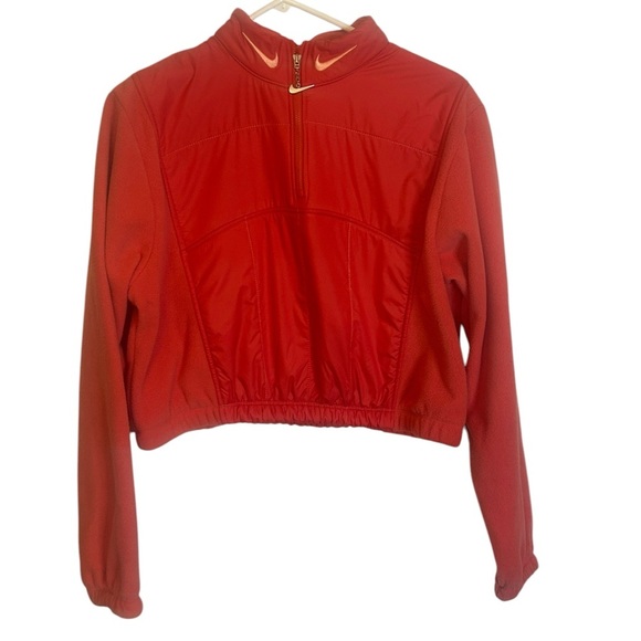 Nike Swoosh high rise plush top in lobster pink NWT Size Medium - Picture 5 of 11